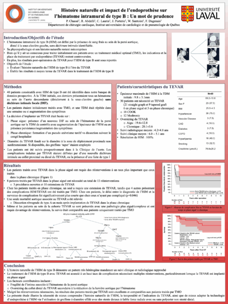 08.CHASSÉ, Philippe Histoire naturelle et impact du TEVAR sur l'hématome intramural de Type B